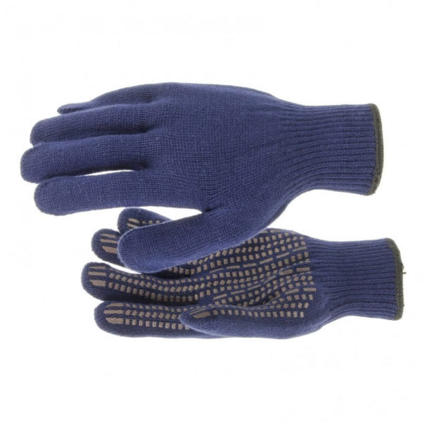 перчатки синие 01386